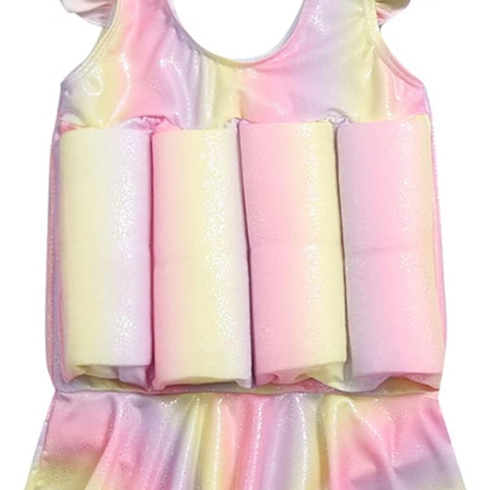 Pastel Rainbow Floatation Swimsuit 90/2T